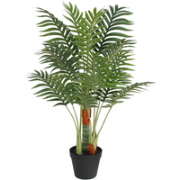 vidaXL Artificial Palm Tree with 3 Trunks Green 85 cm PP