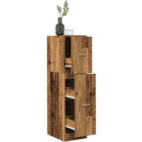 vidaXL Apothecary Cabinet Old Wood 30x41x118 cm Engineered Wood