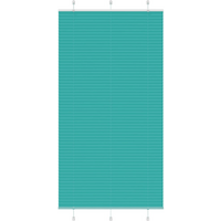 vidaXL Pleated Blind Petrol Green 110x200 cm Fabric Width 109.4 cm Polyester