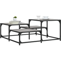vidaXL Coffee Table Grey Sonoma 87.5x87.5x40 cm Engineered Wood