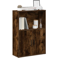 vidaXL Bookcase Smoked Oak 60x24x85 cm Engineered Wood