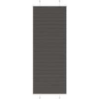 vidaXL Pleated Blind Black 70x200 cm Fabric Width 69.4 cm Polyester