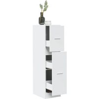vidaXL Apothecary Cabinet White 30x41x118 cm Engineered Wood