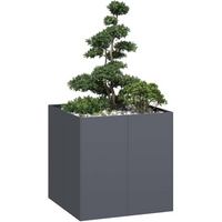 vidaXL Planter Anthracite 80x80x80 cm Steel