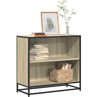 vidaXL Book Cabinet Sonoma Oak 80.5x35x76 cm Engineered Wood