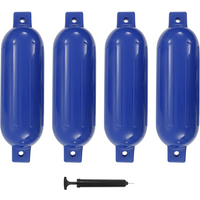 vidaXL Boat Fenders 4 pcs Blue 51x14 cm PVC