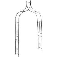 vidaXL Garden Arch Dark Green 142x37x275 cm Iron