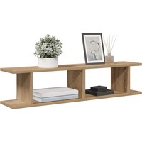 vidaXL Wall Shelves 2 pcs Artisan Oak 90x18x20 cm Engineered Wood