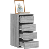 vidaXL Corner Chest of Drawers Grey Sonoma 40x41x76 cm Engineered Wood