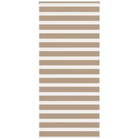 vidaXL Zebra Blind Sand Brown 110x230 cm Fabric Width 105.9 cm Polyester