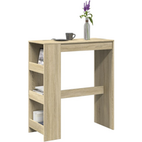 vidaXL Bar Table with Racks Sonoma Oak 90x40x103.5 cm Engineered Wood