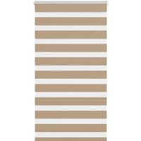 vidaXL Zebra Blind Sand Brown 70x150 cm Fabric Width 65.9 cm Polyester