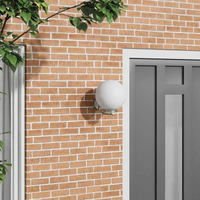 vidaXL Outdoor Wall Light Silver 29 x 25 x 33 cm Stainless steel