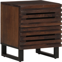 vidaXL Bedside Cabinet 40x33x46 cm Solid Wood Mango