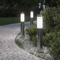 vidaXL Bollard Lights with Sensor 3pcs 50 cm Stainless Steel IP44