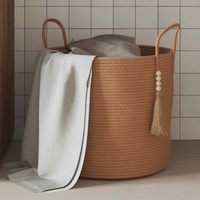vidaXL Storage Basket Brown Ø40x35 cm Cotton