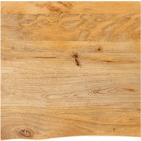 vidaXL Table Top Live Edge 60x60x2.5 cm Solid Wood Mango