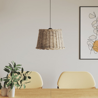vidaXL Ceiling Lamp Shade Brown Ø40x26 cm Wicker