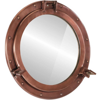 vidaXL Porthole Mirror Wall Hanging Ø50 cm Aluminium and Glass