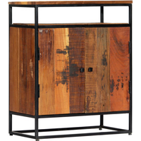 vidaXL Side Cabinet 60x35x76 cm Solid Reclaimed Wood and Steel