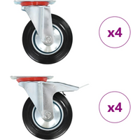 vidaXL 8 pcs Swivel Casters 160 mm