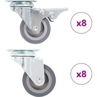 vidaXL 16 pcs Swivel Casters 50 mm