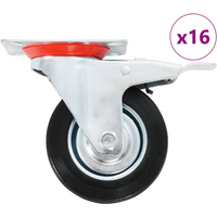 vidaXL 16 pcs Swivel Casters 100 mm