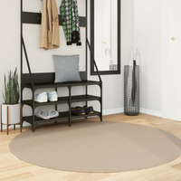 vidaXL Rug HUARTE Short Pile Soft and Washable Sand Ø 160 cm