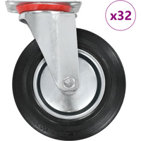 vidaXL 32 pcs Swivel Casters 200 mm