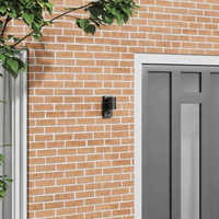vidaXL Outdoor Wall Light Black 6.5 x 10.5 x 16 cm Stainless steel