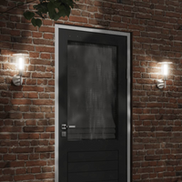 vidaXL Outdoor Wall Lights 2pcs Silver Stainless Steel