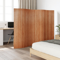 vidaXL Room Divider Brown 165x250 cm Bamboo