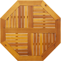 vidaXL Table Top 80x80x2.2 cm Octagonal Solid Wood Acacia