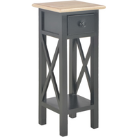 vidaXL Side Table Black 27x27x65.5 cm Wood