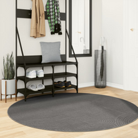 Rug IZA Short Pile Scandinavian Look Anthracite Ø