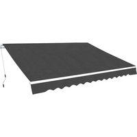 vidaXL Folding Awning Manual Operated 400 cm Anthracite
