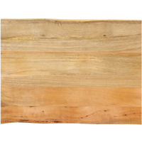 vidaXL Table Top 80x60x2.5 cm Live Edge Solid Wood Mango