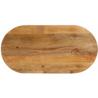 vidaXL Table Top 140x60x3.8 cm Oval Solid Wood Mango