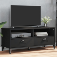 vidaXL TV Cabinet VIKEN Black Engineered Wood