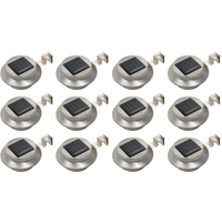 vidaXL Outdoor Solar Lamps 12 pcs LED Round 12 cm White