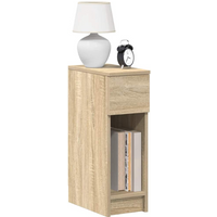 vidaXL Bedside Cabinets with Drawer 2 pcs Sonoma Oak 20x36x60 cm
