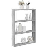 vidaXL Wall Shelf Grey Sonoma 43x9x60 cm Engineered Wood