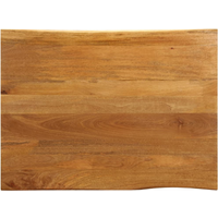 vidaXL Table Top 90x80x3.8 cm Live Edge Solid Wood Mango