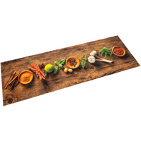 vidaXL Kitchen Rug Washable Spices 45x150 cm Velvet