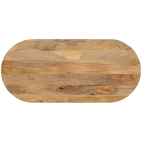 vidaXL Table Top 80x40x3.8 cm Oval Solid Wood Mango