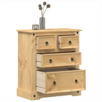 vidaXL Chest of Drawers Corona 80x43x91 cm Solid Wood Pine