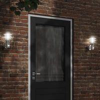 vidaXL Outdoor Wall Lights with Sensors 2pcs Silver Stainless Steel
