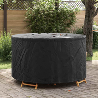 vidaXL Outdoor Furniture Cover Black 157 x 157 x 71 cm 420D fabric