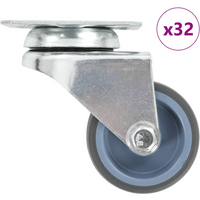 vidaXL 32 pcs Twin-wheel Swivel Casters 50 mm