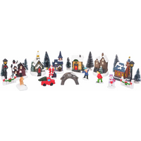 vidaXL Christmas Tabletop Decor Multicolour Resin